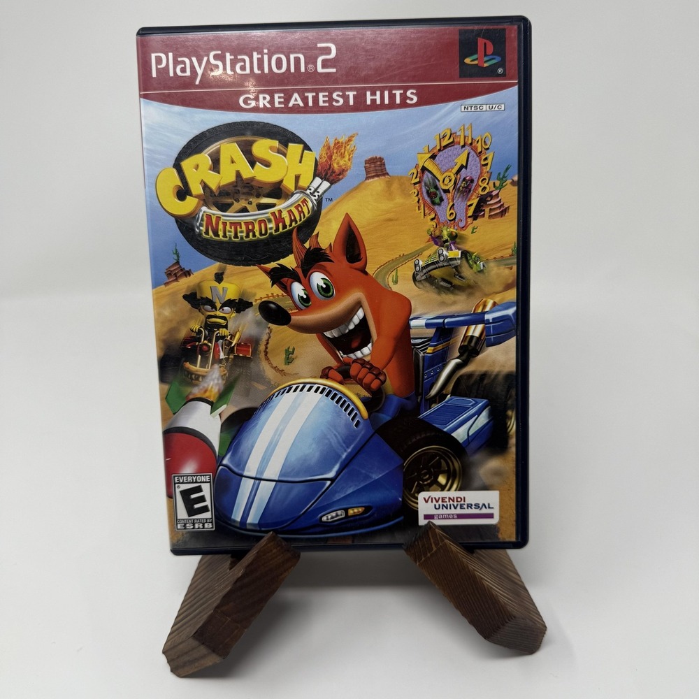 Crash Nitro Kart Sony PlayStation 2 PS2 Greatest Hits Game Case Disc‎ Only